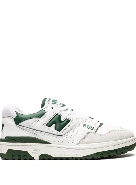 New Balance 550 White Team Forest Green